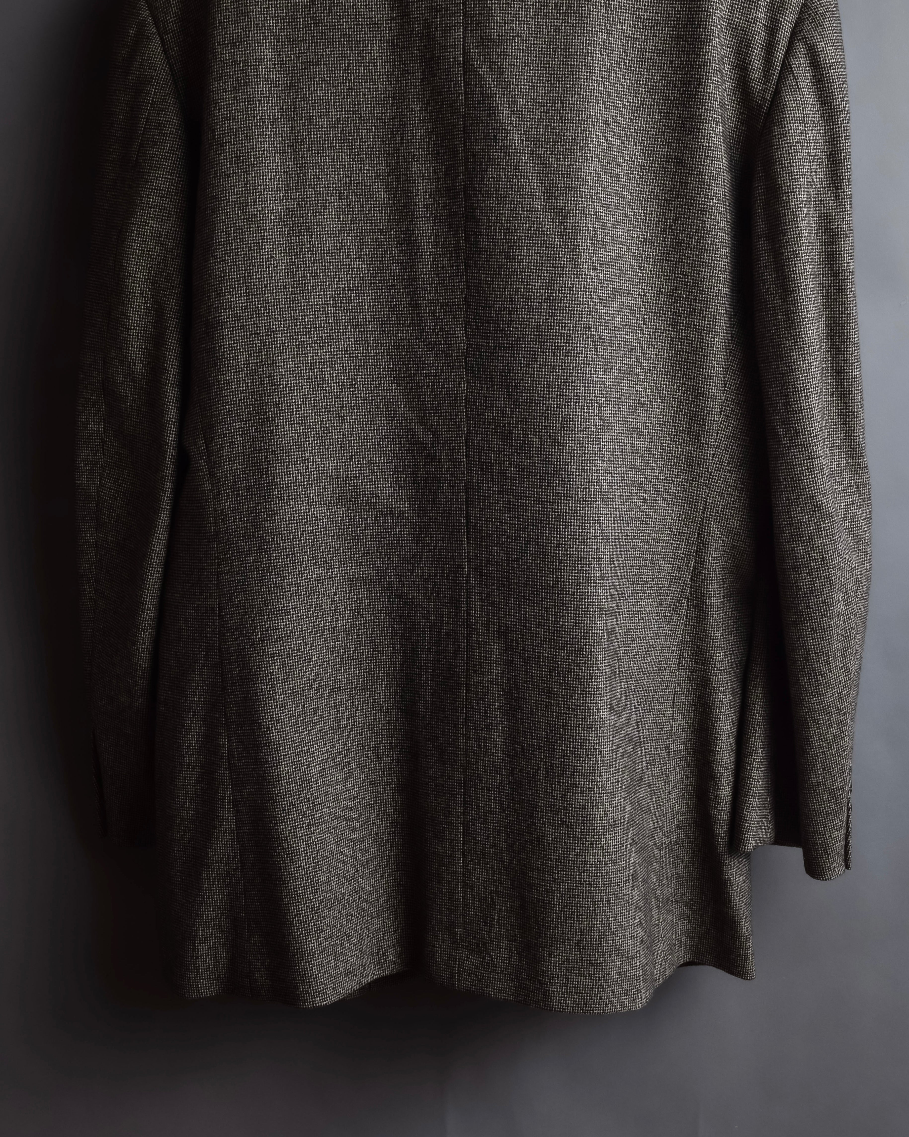 "BROOKS BROTHERS" Melange tweed three-piece suit