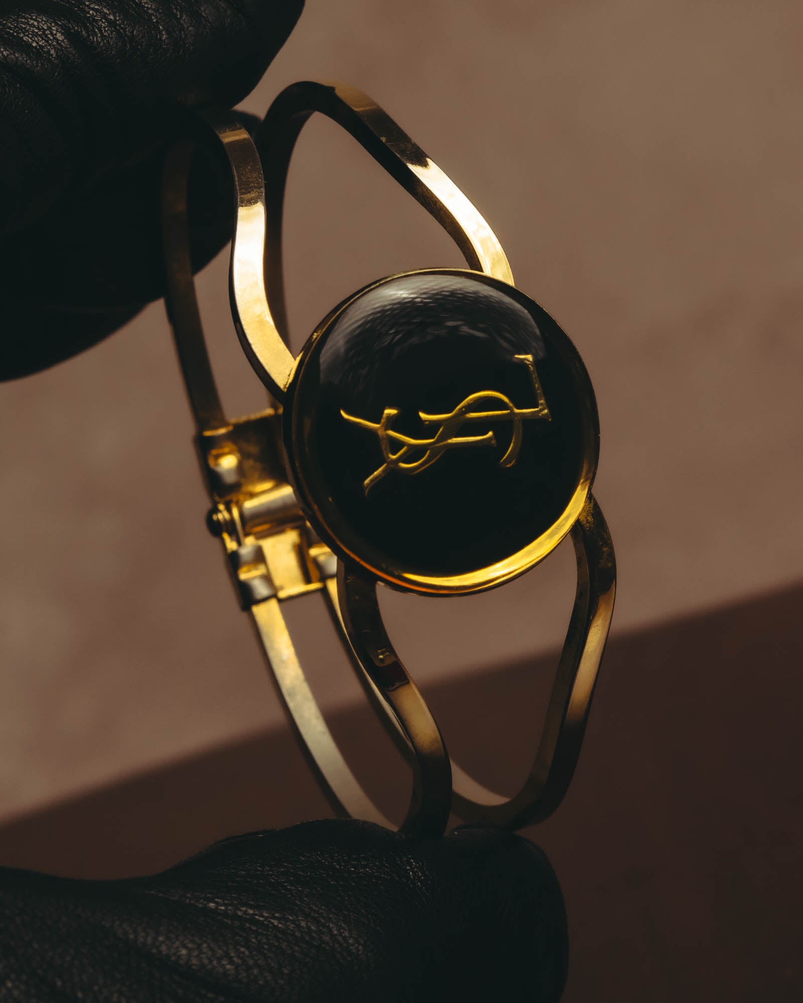 -SPECIAL- "Yves Saint Laurent" 80's-90's Iconic cassandre logo vintage bangle
