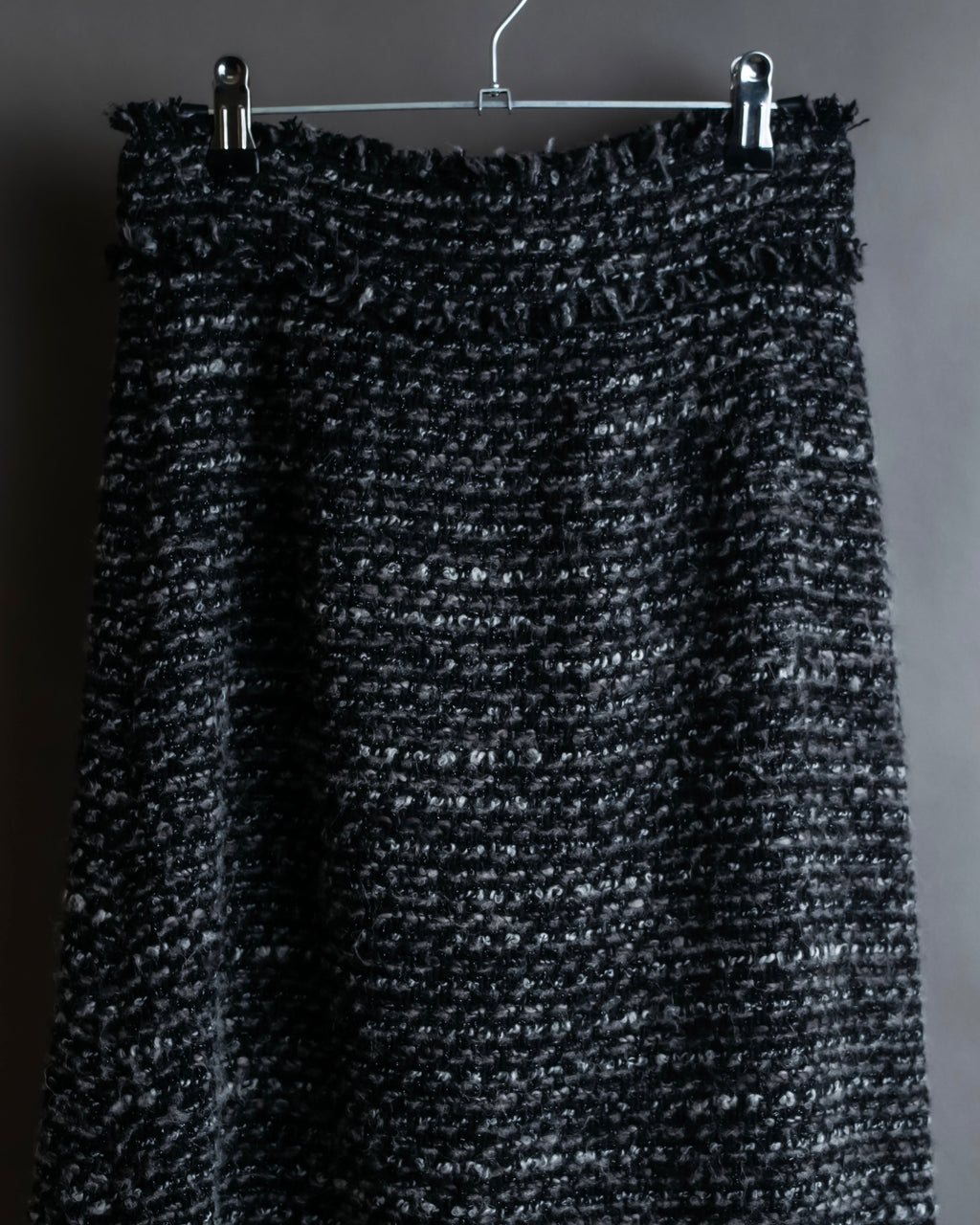 "Dolce &amp; Gabbana" Tweed raw edge flared skirt