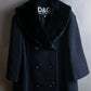 "Dolce & Gabbana" Large lapel fur shawl collar double-breasted coat