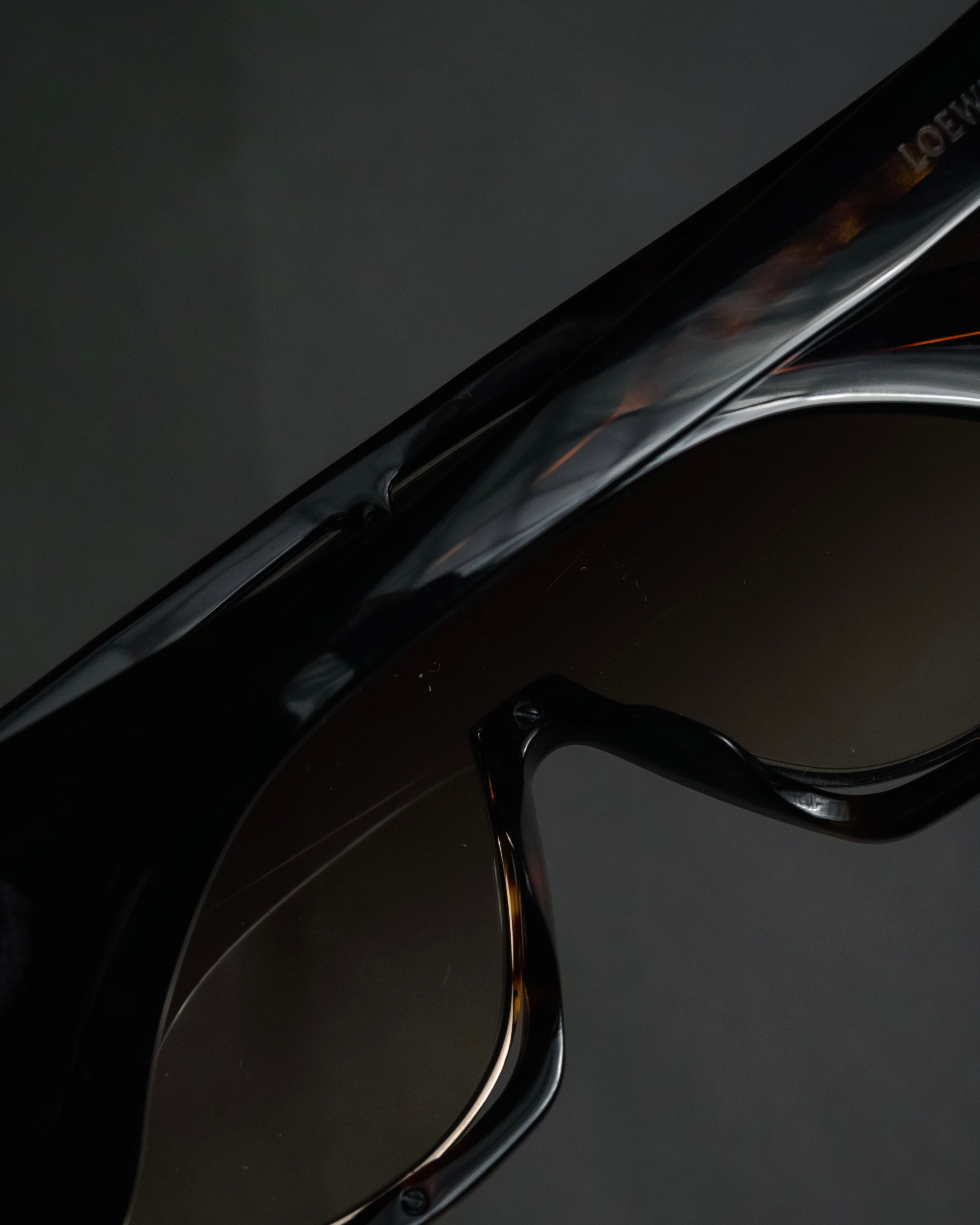 “LOEWE” 2018–2022 Futuristic shield acetate sunglasses