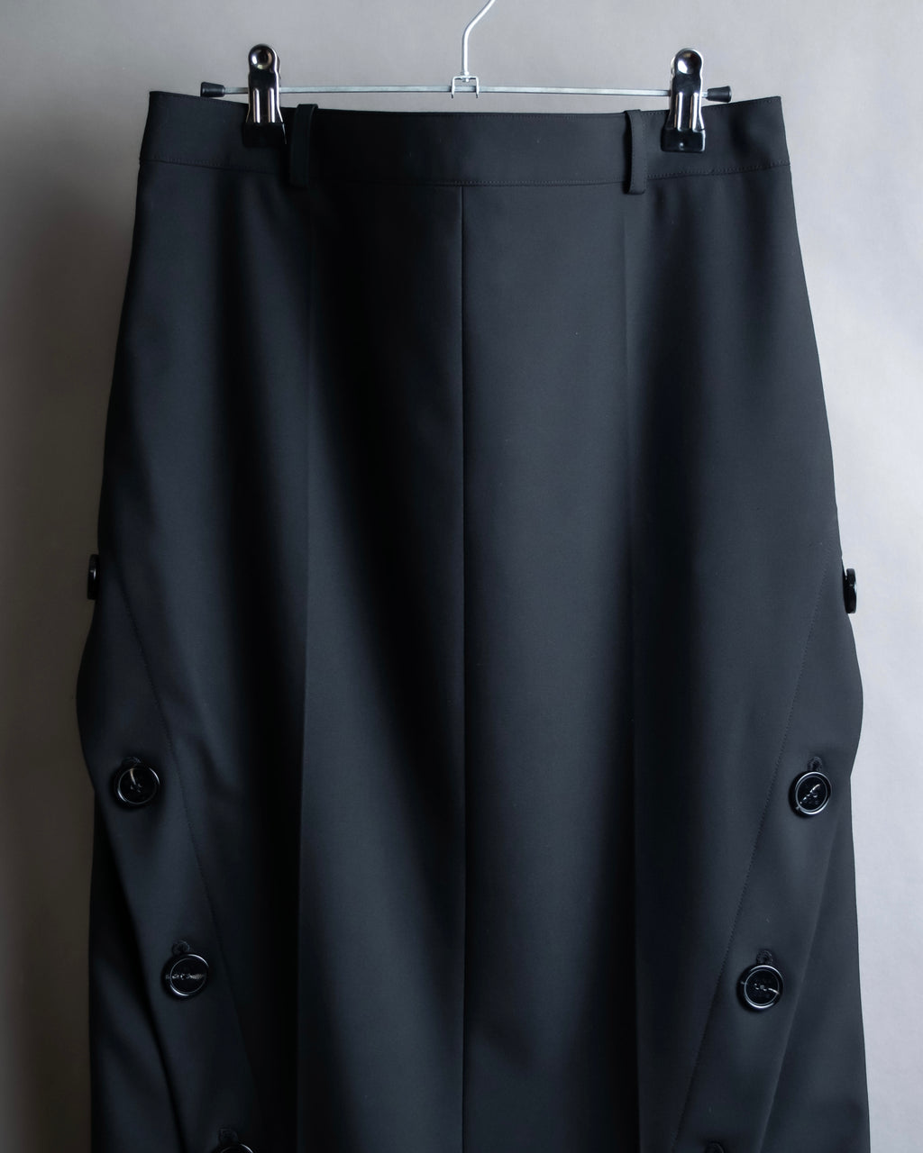 "NINA RICCI" Side button detail cropped length skirt