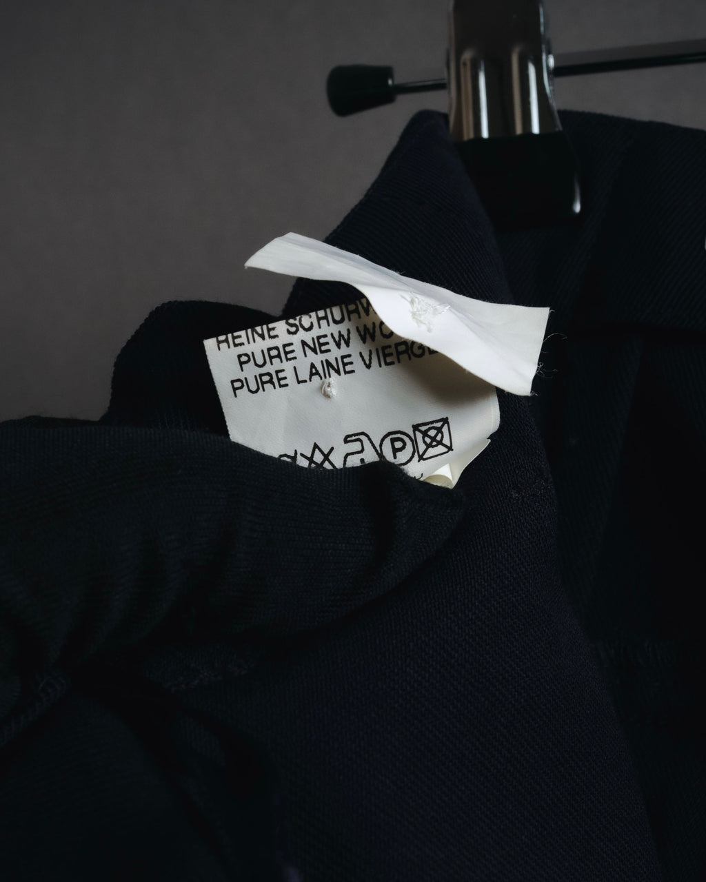 "JIL SANDER" 90’s pure new wool minimalist slacks