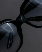 "Christian Dior" Black frame engraved logo sunglasses