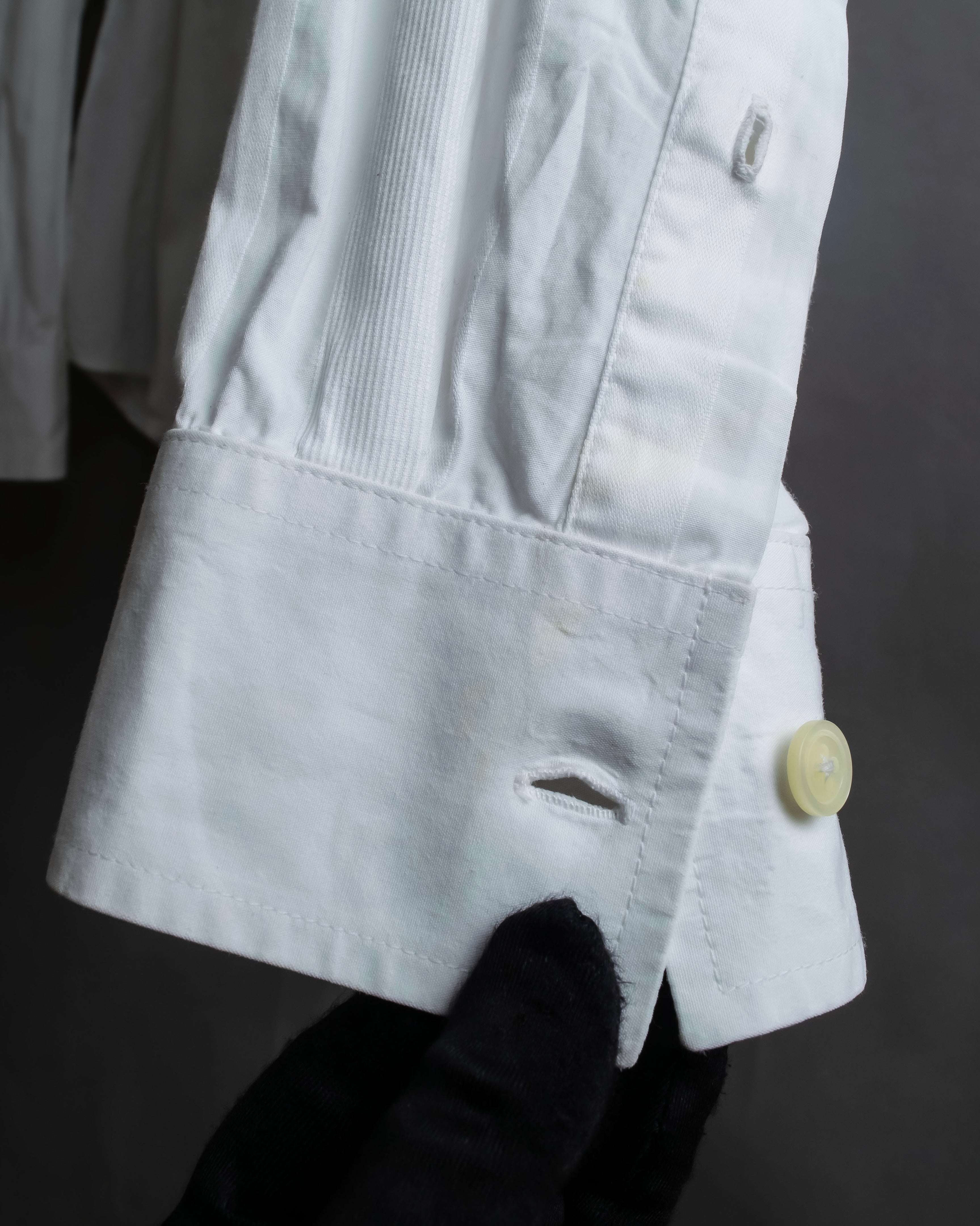 "ARMANI EXCHANGE" Different weave patterns cotton shirt