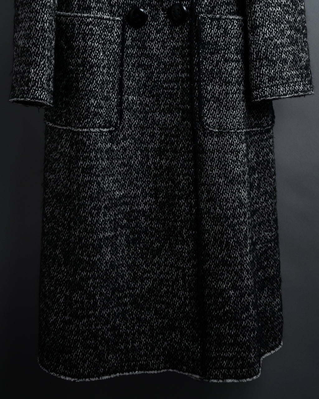 "Dolce & Gabbana" Double-breasted beautiful tweed long coat