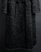 "Dolce & Gabbana" Double-breasted beautiful tweed long coat
