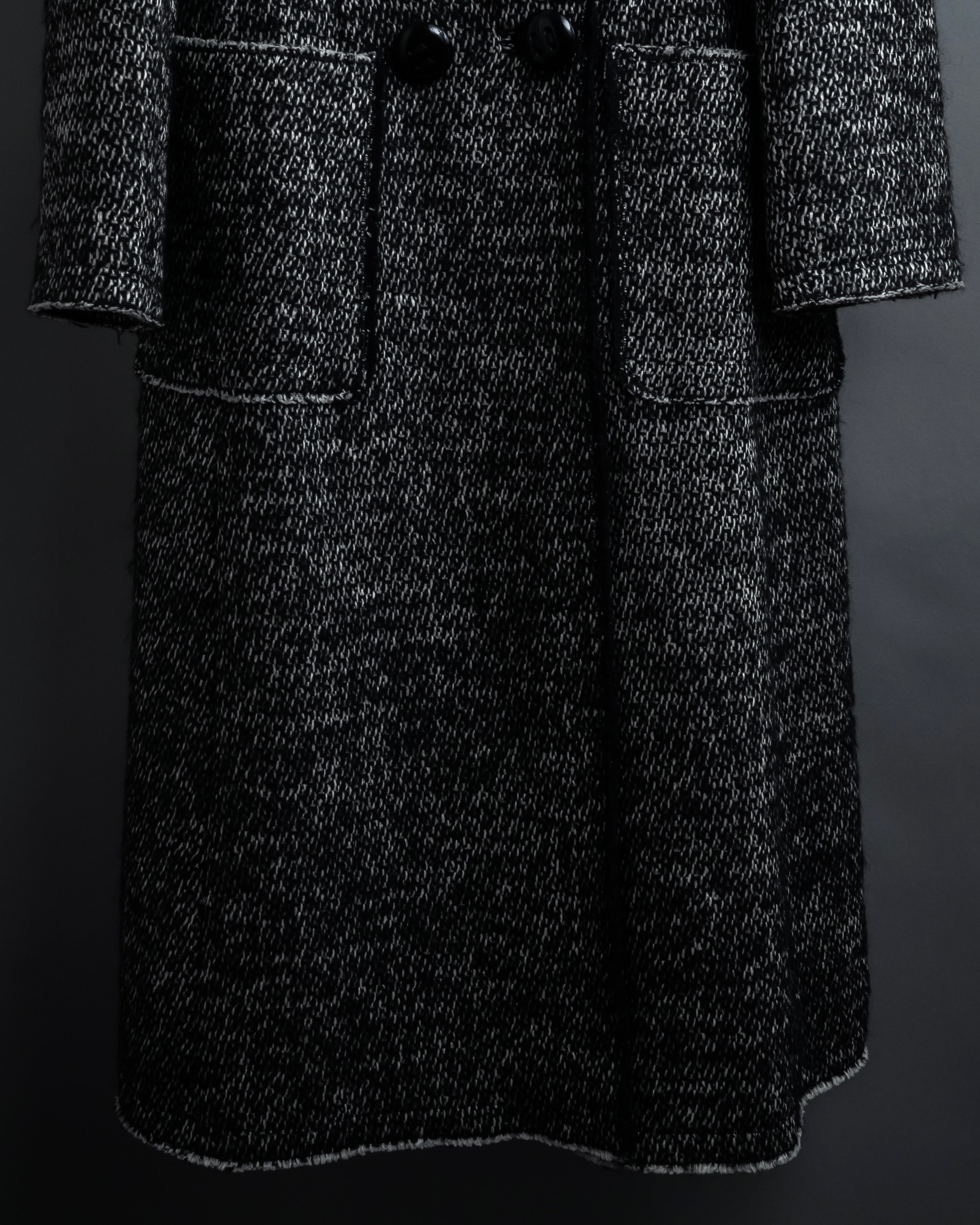 "Dolce & Gabbana" Double-breasted beautiful tweed long coat