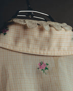 "GUCCI" 2010's-20's Romantic embroidered lace blouse