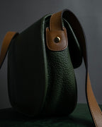 "Christian Dior" 80’s-90’s equestrian grain leather shoulder bag