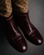 "GUCCI" 20’s archive canvas panel jockey boots
