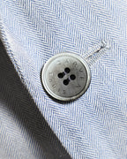 Carven/ Single Breasted 2B Herringbone Oversized Tailored Jacket Gray