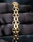 "Christian Dior" Double chain gold bracelet