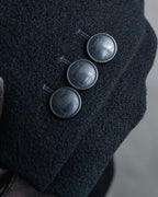 "HERMES" 100% cashmere shaped tailored jacket