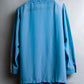 "PIERRE BALMAIN" Beautiful light blue color sheer bowtie blouse