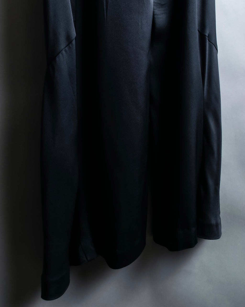 “CHANEL” Designed hem silk flare pants