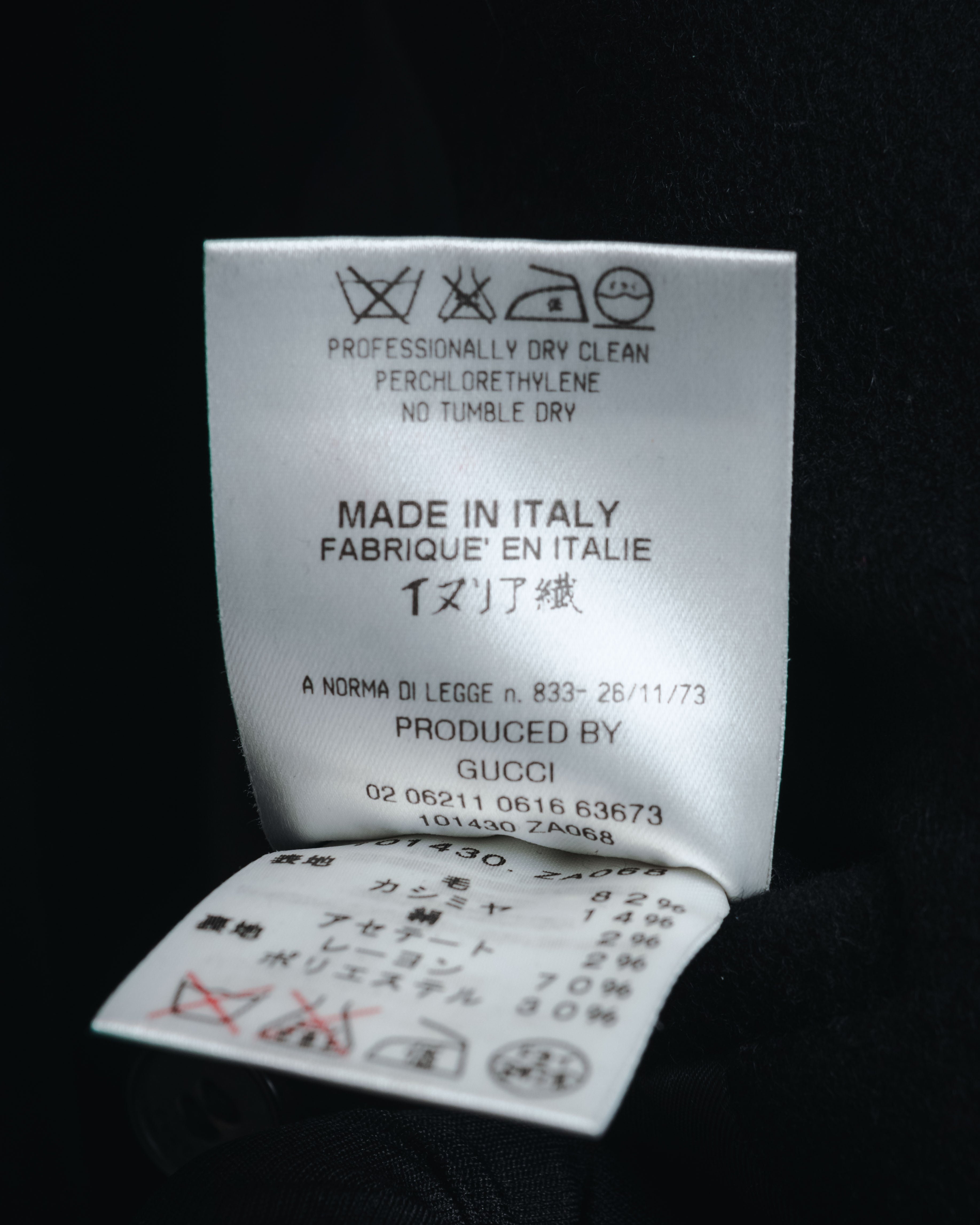 –SPECIAL– "GUCCI"
00’s double-breasted cashmere blend long coat