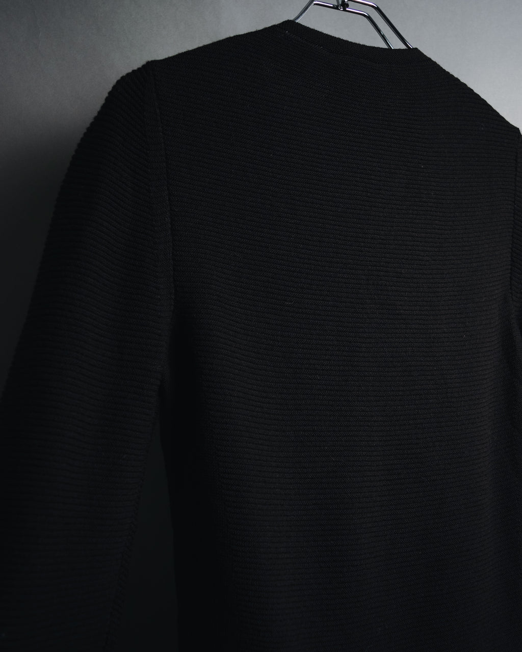 "CELINE" 00’s fine ribbed wool crewneck knit
