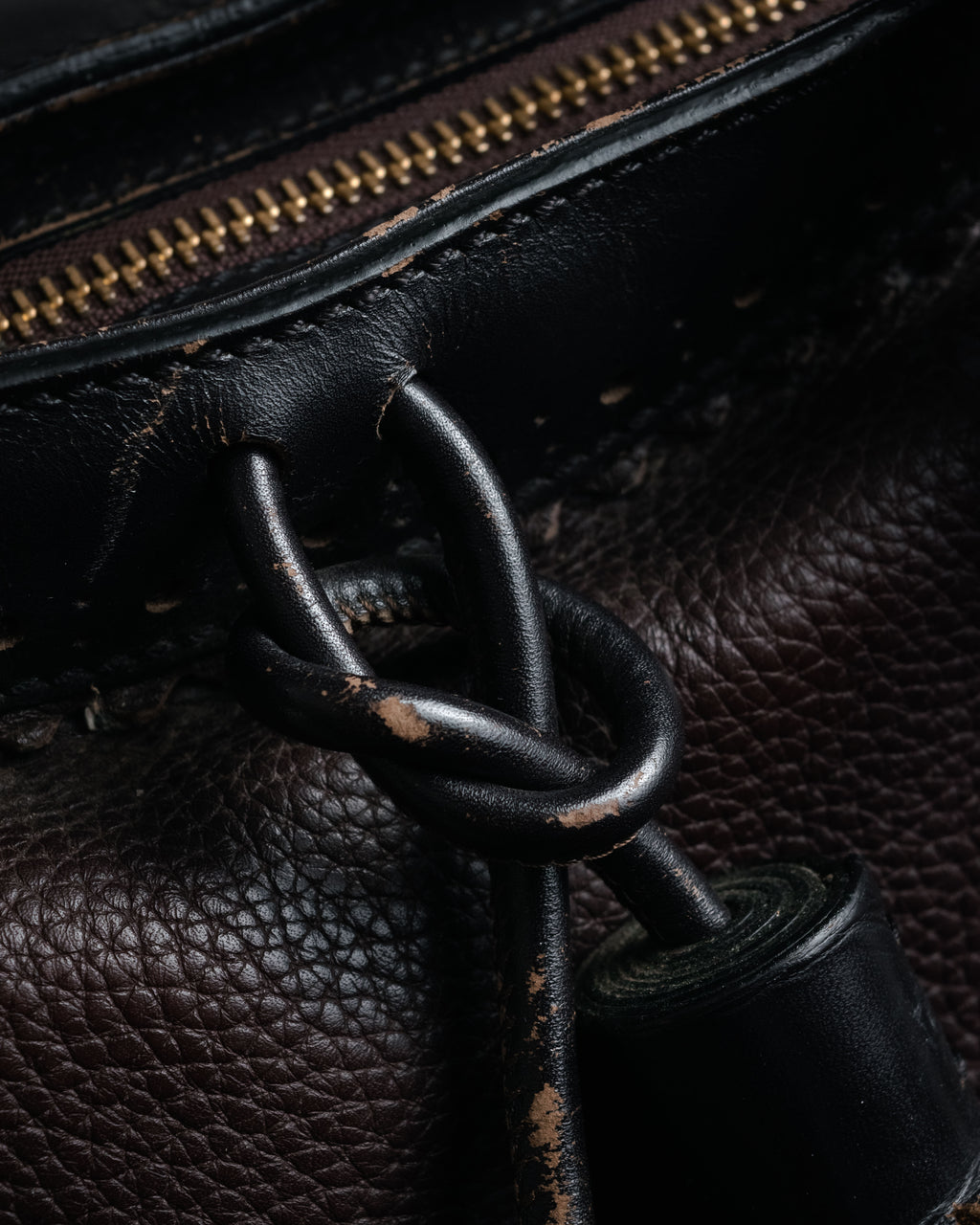 “BURBERRY” 2010’s Brogue tassel leather bag