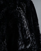 -SPECIAL- "FENDI" 90s Karl Lagerfeld-era lattice fur cape