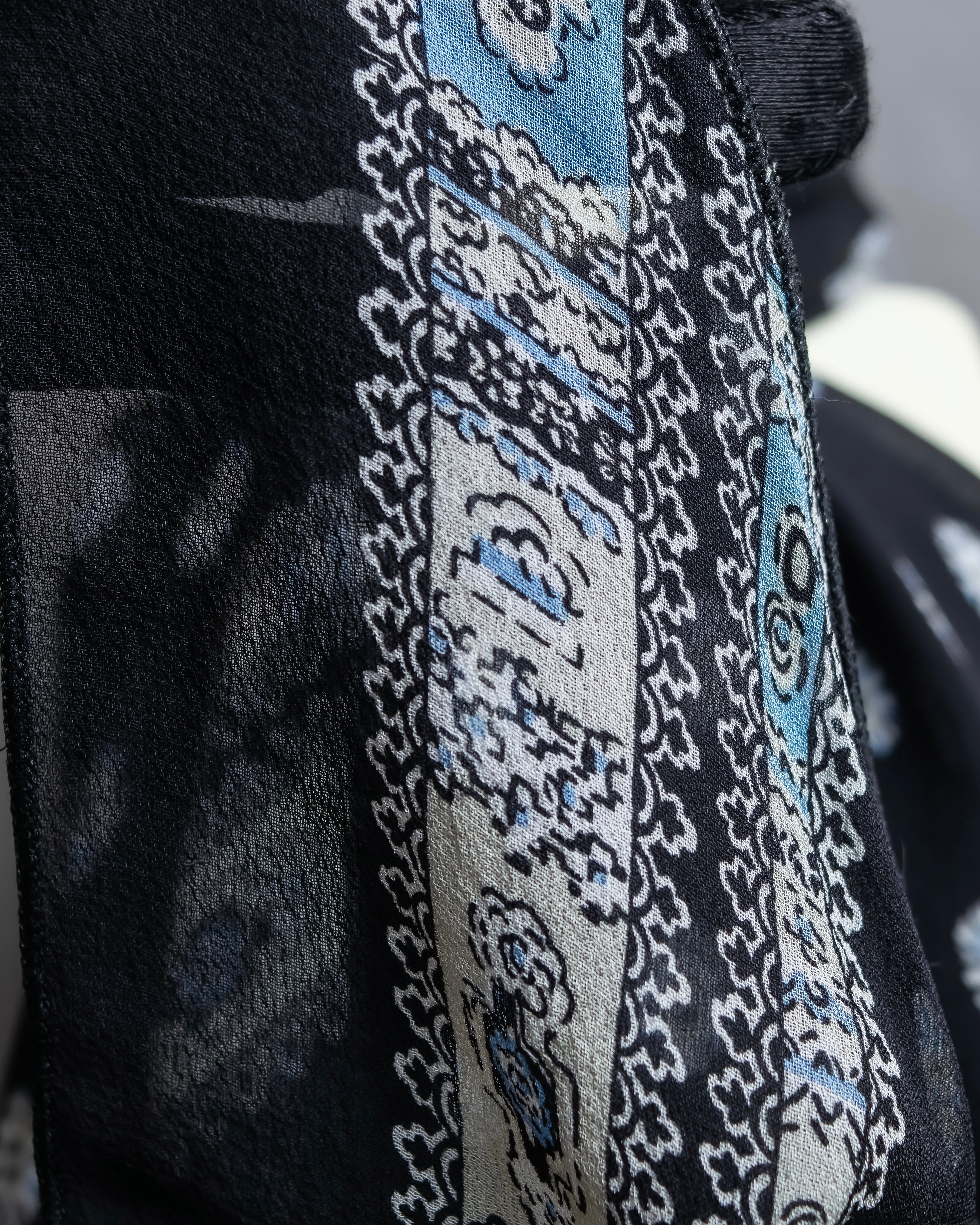 "Chloe" Small floral print super long stole