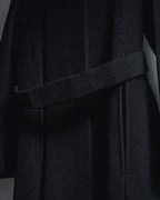 "Max Mara" 90’s-00’s Stand collar belted coat