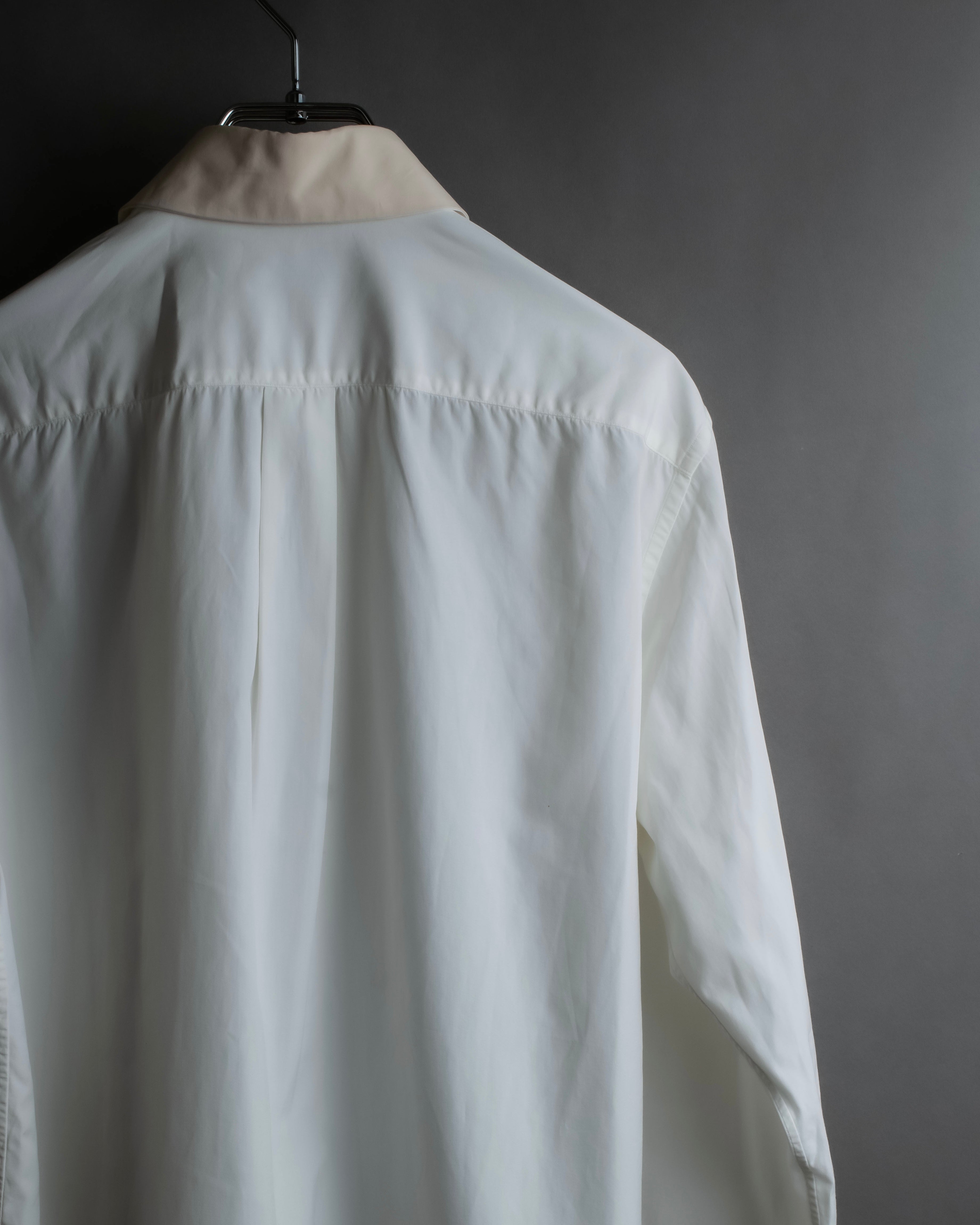 "HERMES" Margiela period collar change shirt