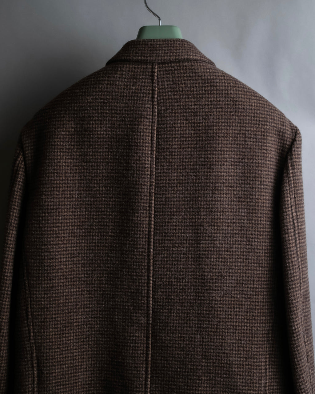 "COMME des GARCONS
HOMME DEUX" Brown checked pattern tailored jacket