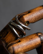 "agete" Three curves organic design silver925 ring