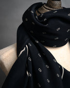 “Christian Dior” 90’s CD monogram silk scarf