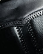 "Yves Saint Laurent" 80’s-90’s Lizard-embossed perforated leather shoulder bag