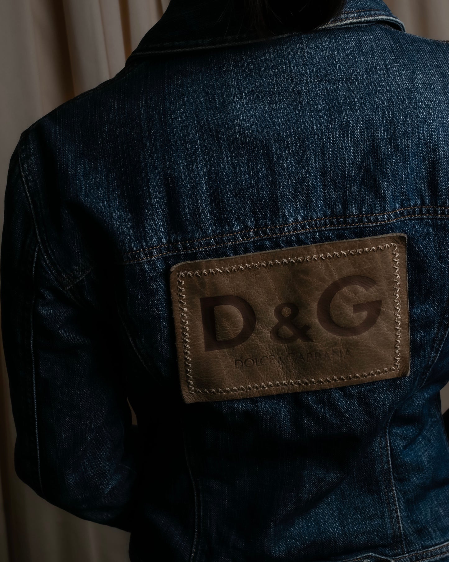 "Dolce & Gabbana" Cutting stitch detail denim jacket