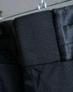 "SISLEY" Waistline switching design wide tapered slacks