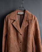 “MARNI 13SS” flower embossed attached design jacket