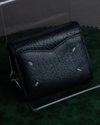 "MAISON MARGIELA" Grained leather envelope compact wallet