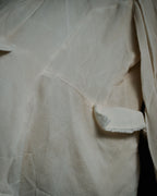 “robe de chambre COMME des GARÇONS” 90’s Textured stand collar concealed front jacket