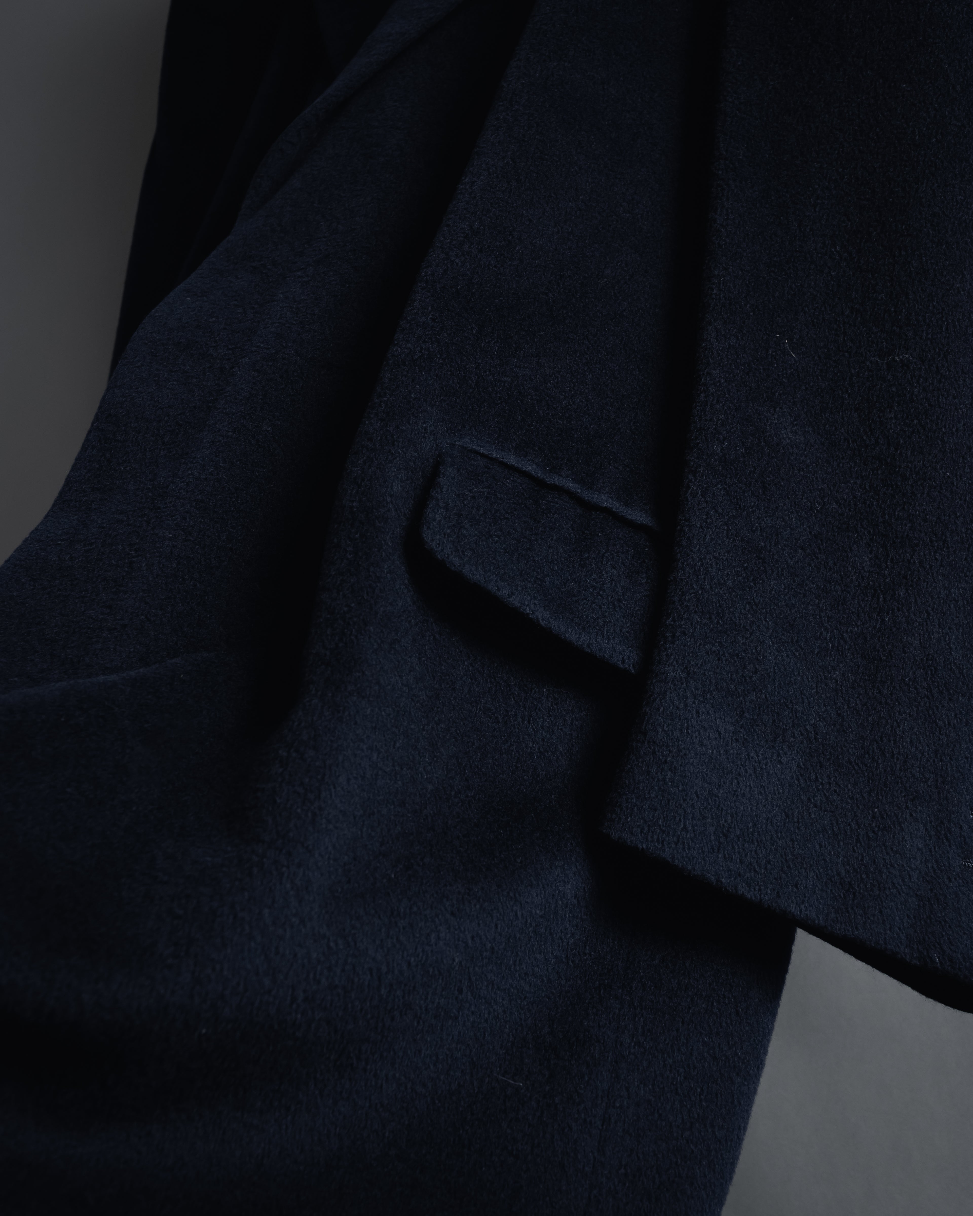 "VALENTINO GARAVANI UOMO" 80’s-90’s Cashmere blend tailored coat