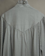 -SPECIAL- “CELINE” 2018’s silk striped ruffle bow blouse