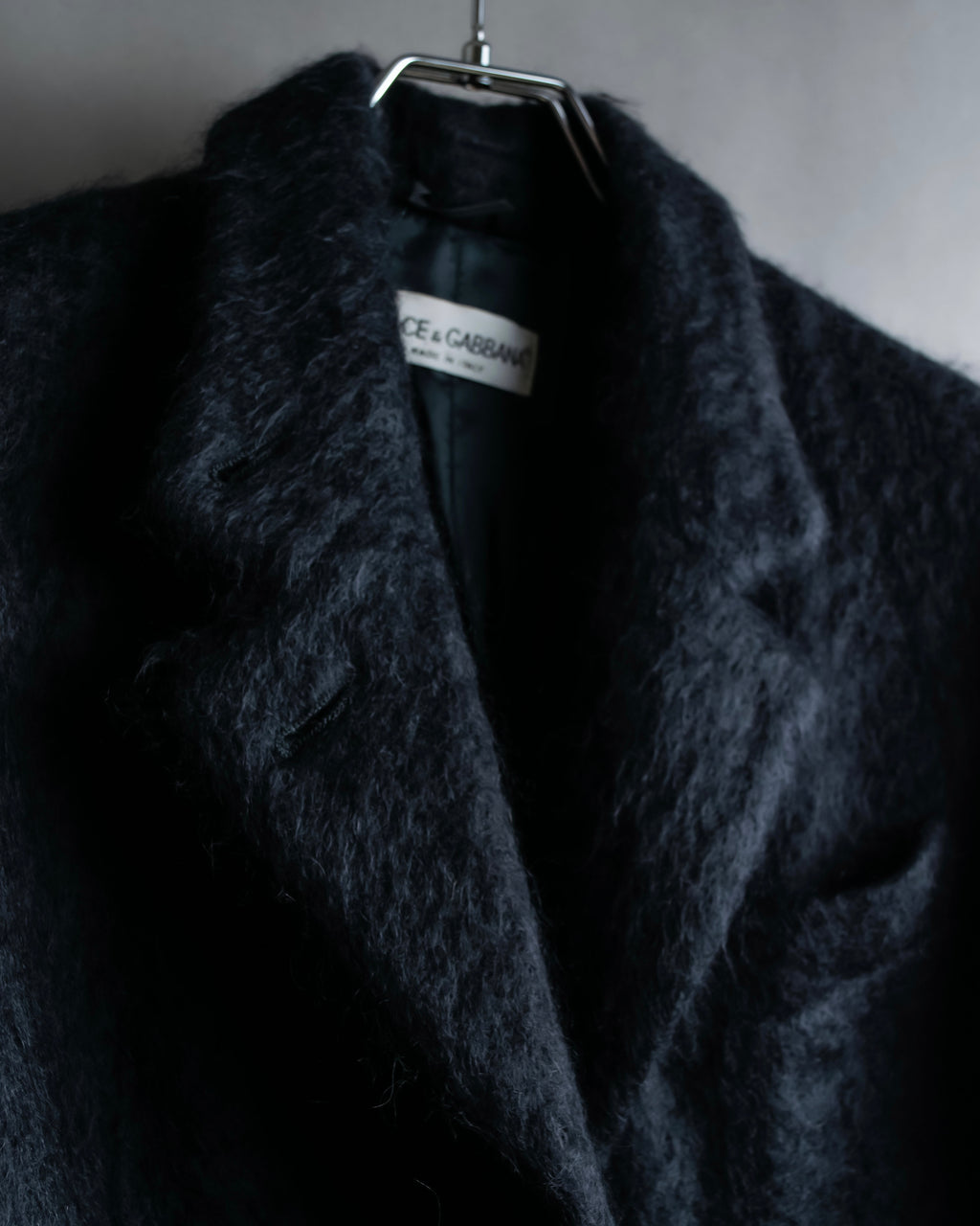 "DOLCE & GABBANA" Lightly brushed shaped tailored jacket