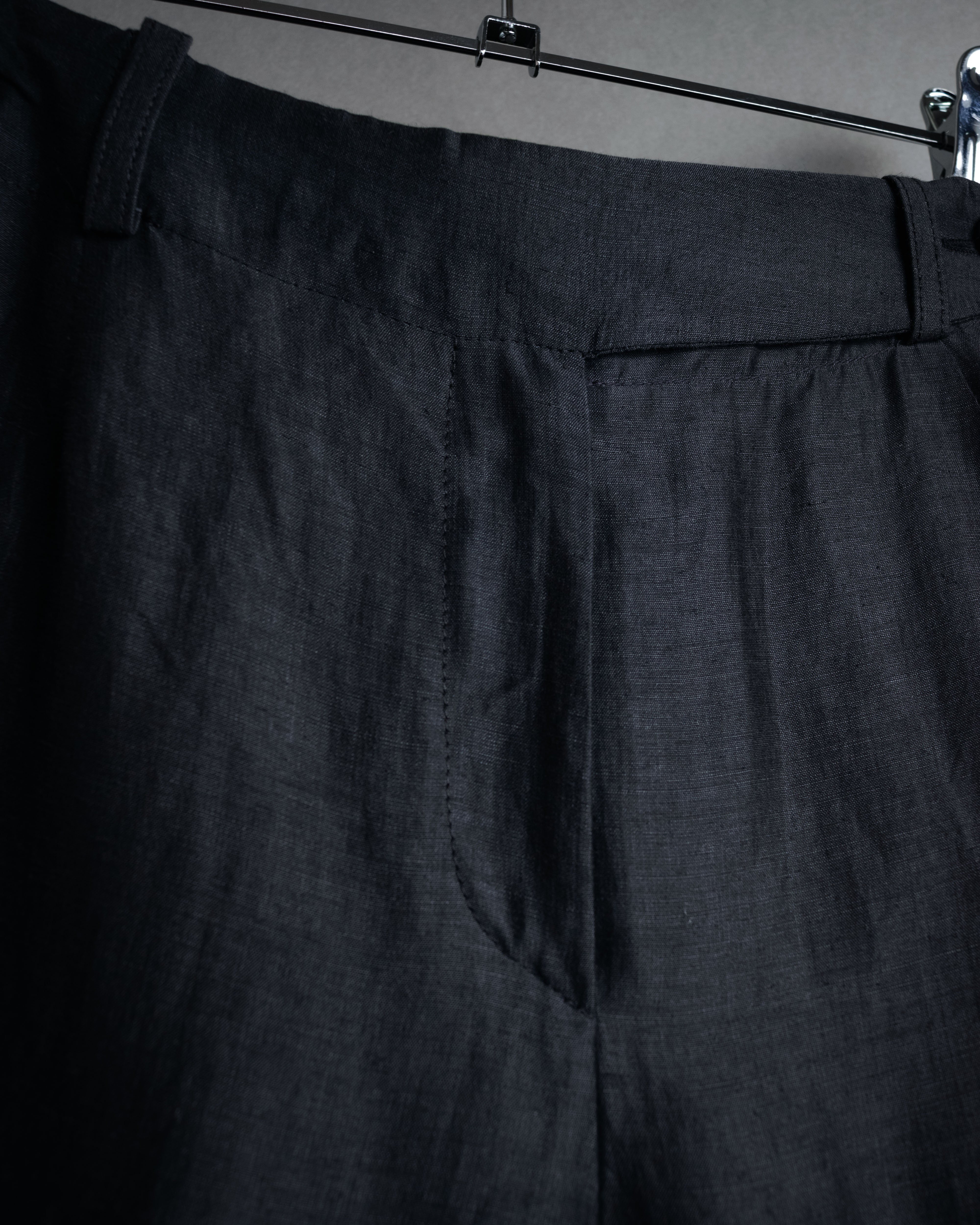 EMPORIO ARMANI (エンポリオ アルマーニ) - Wide-leg pants - Black
