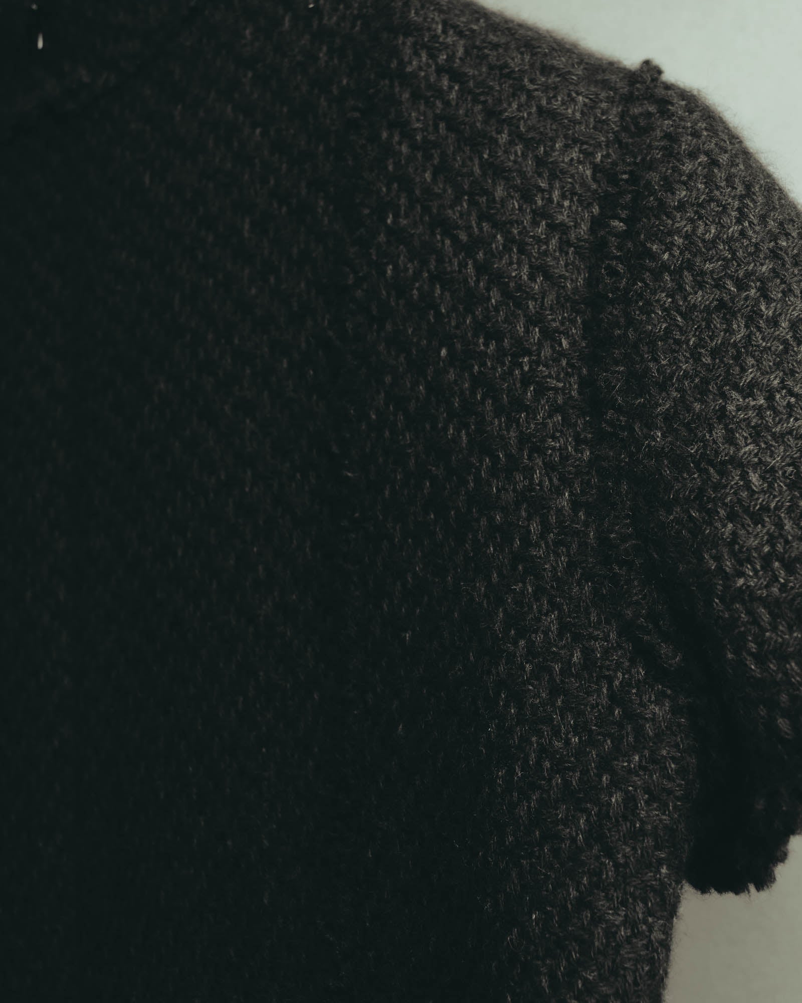 “CHANEL” 04AW textured tweed short sleeve jacket