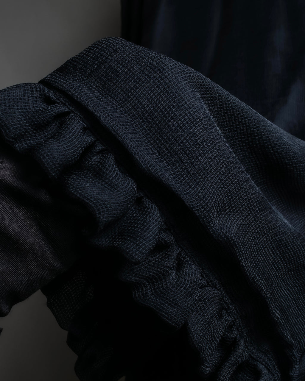 "FENDI" Gathered frill design sleeveless dress