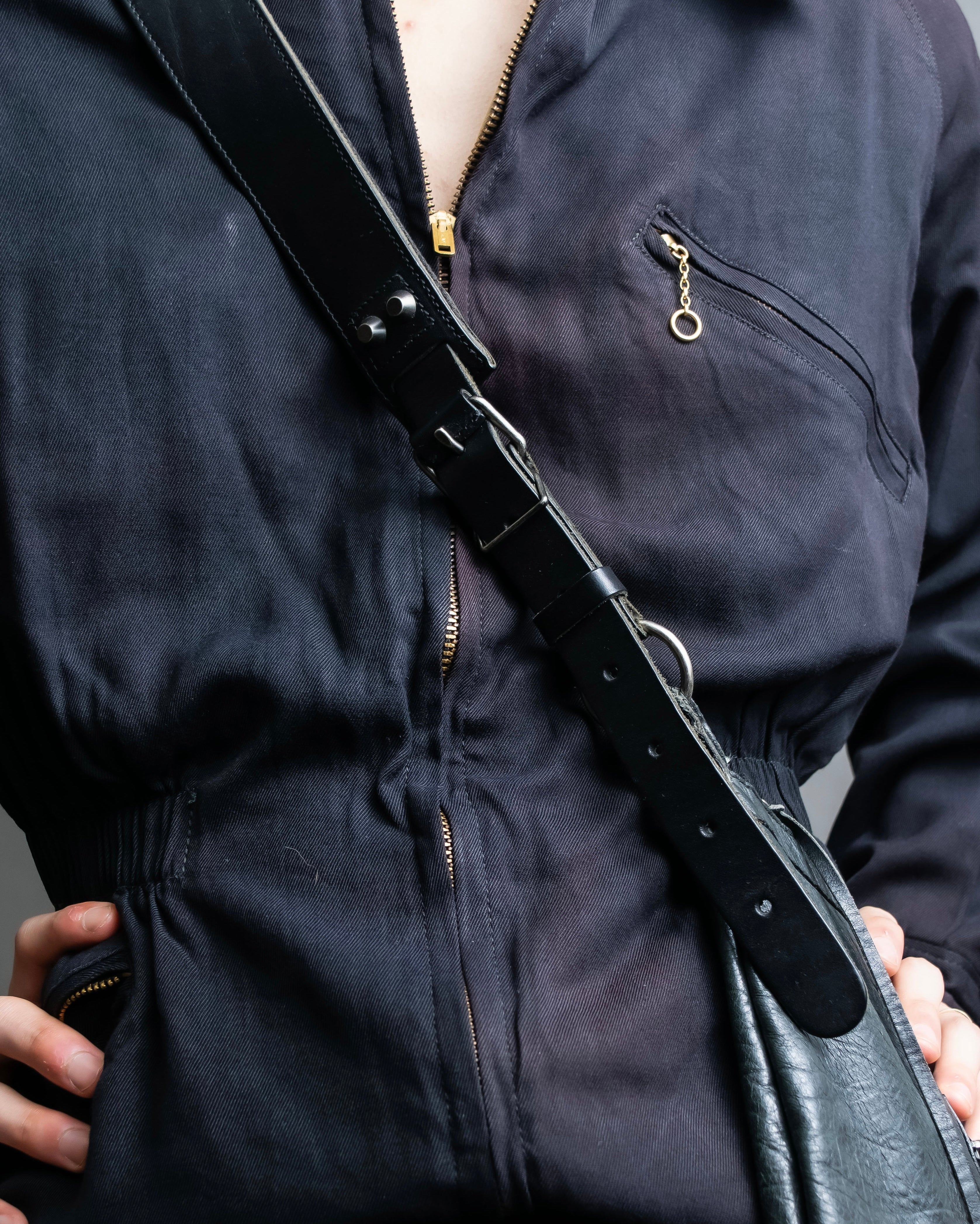 “BALENCIAGA” The Day leather shoulder bag