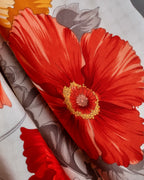 "Christian Dior" Various floral silk scarf