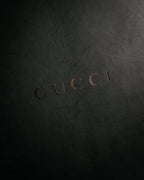 "GUCCI" 90’s-00’s shearling lined engineer boots