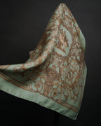 “HERMES” 90’s les tuileries silk twill carré scarf