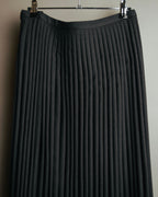 “ISSEY MIYAKE” 00’s wool blend pleated cutwork skirt