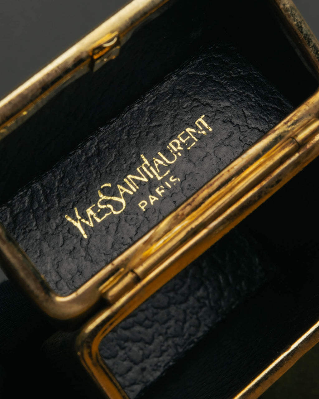 "Yves Saint Laurent" 70's-80's Vintage monogram canvas leather cigarette case