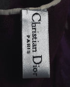 "Christian Dior" Abstract floral marbled print scarf