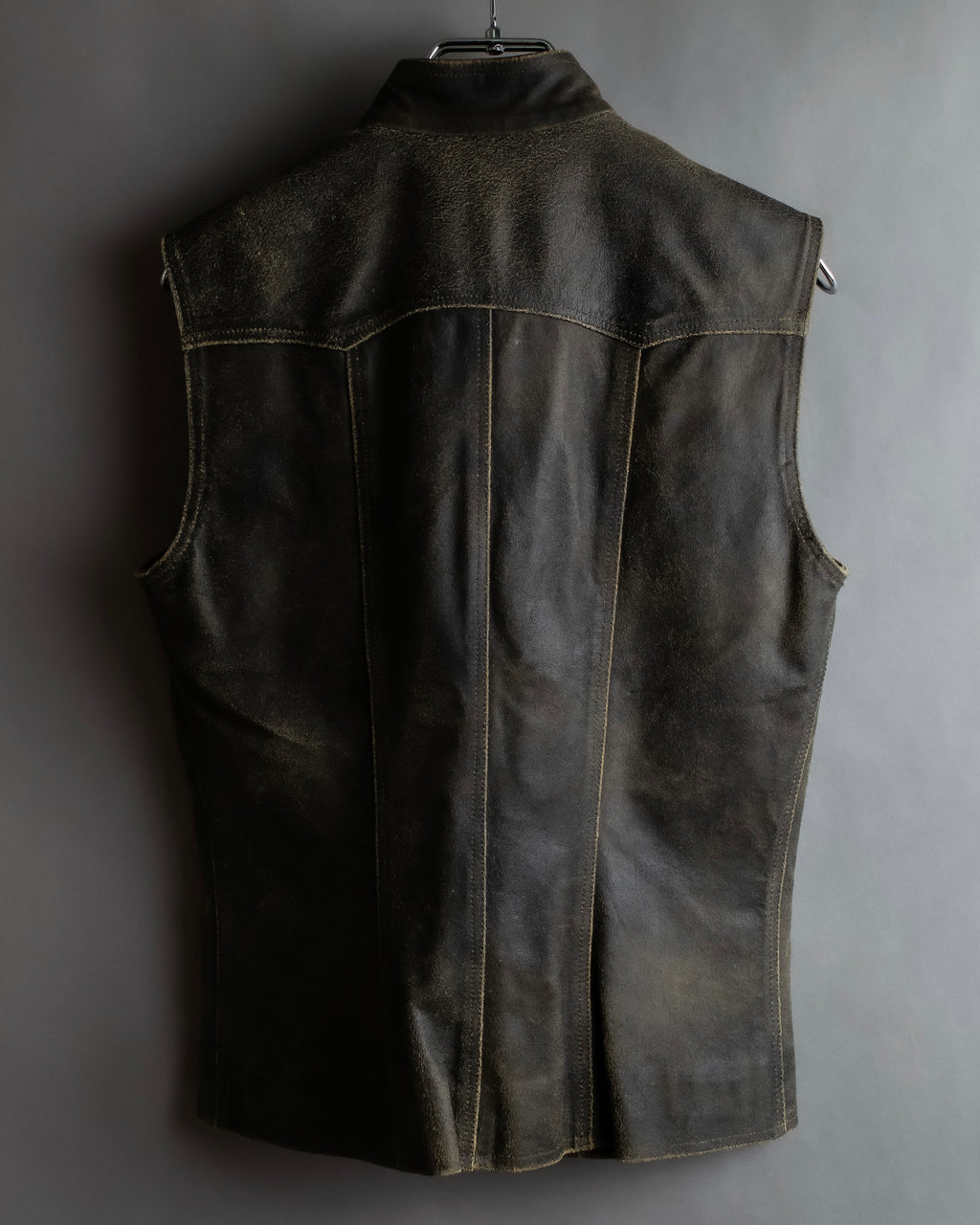 "CHANEL" 2000AW Karl Lagerfeld period calf leather vest